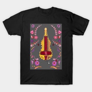 Floral Hurdy Hurdy T-Shirt